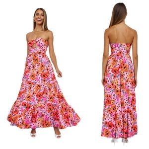 Hello Molly SPEAK TO MY HEART MIDI DRESS PINK